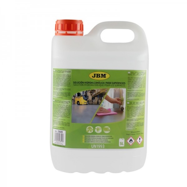 SOLUÇÃO HIDROALCOÓLICA PARA SUPERFÍCIES - 5L