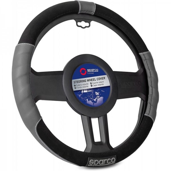 CAPA DE VOLANTE SPARCO (L) CINZA