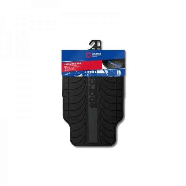 JG DE TAPETES X4  DE BORRACHA SPARCO CINZA