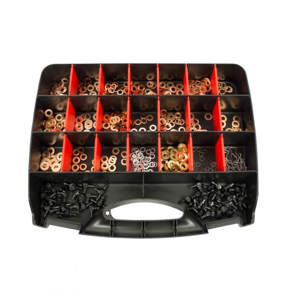 SORTIDO ANILHAS COBRE INJETORES 551PCS