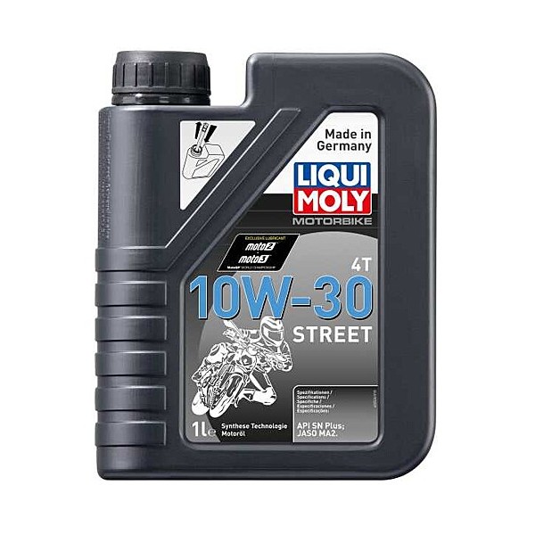 ÓLEO PARA MOTOR MOTAS 10W30 STREET 4T LIQUI MOLY 1LITRO