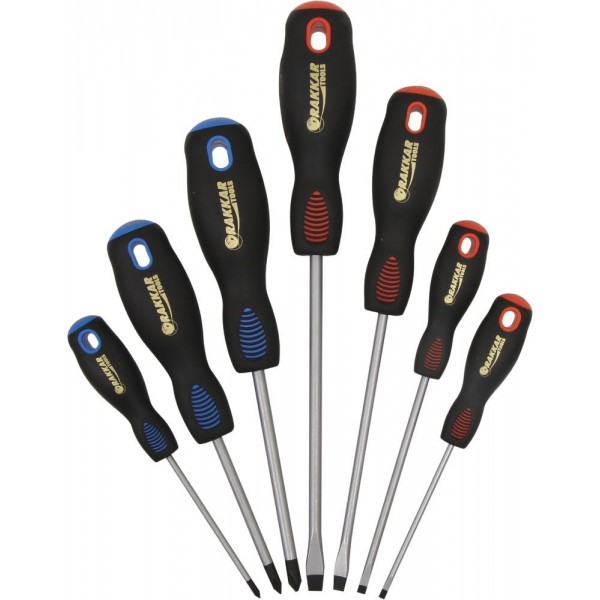 Chave de fenda e Phillips® - caixa com 7 peças