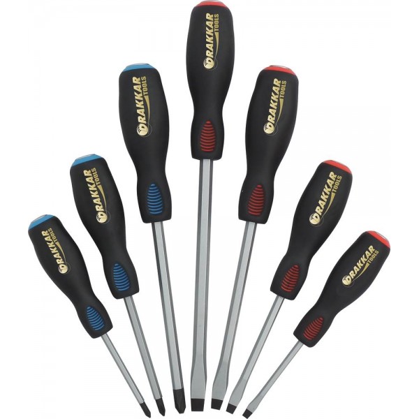 Chave de fenda e Phillips® - caixa com 7 peças