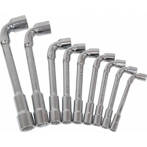 Chaves para tubos não bloqueadas 6 pontas/6 pontas de 8 a 19mm - caixa com 9 peças