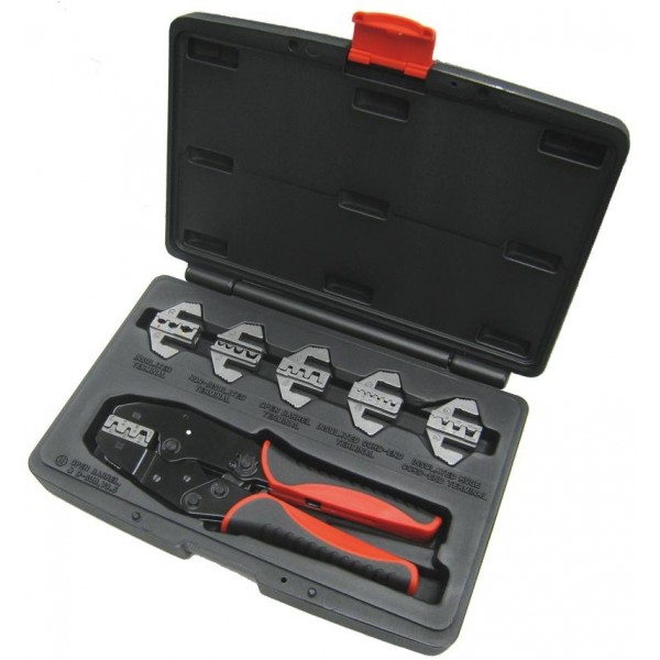 Alicate de cravagem 220mm automático 6 mandíbulas intercambiáveis