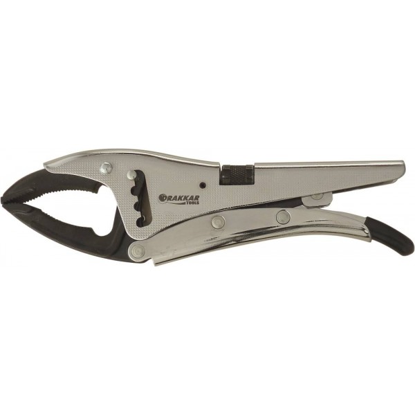 Alicate de pressão com 4 entalhes 250mm ajuste por roda