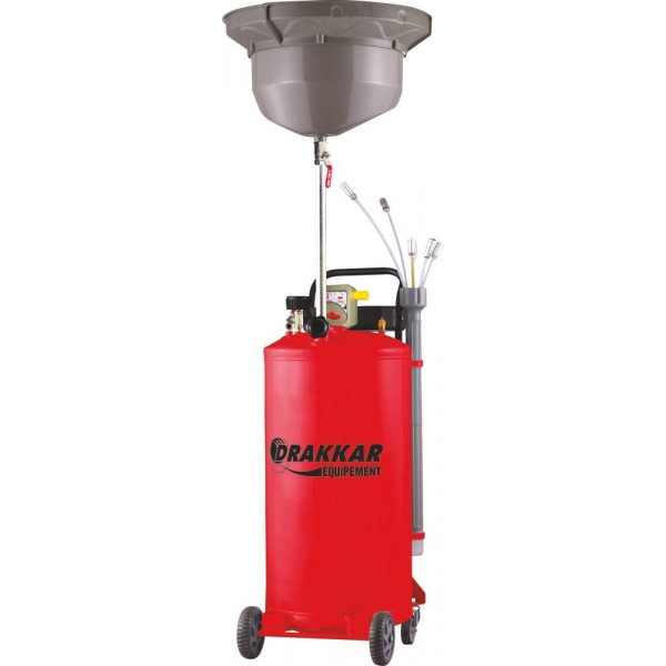 Dreno de óleo pneumático móvel por gravidade e sucção 80L