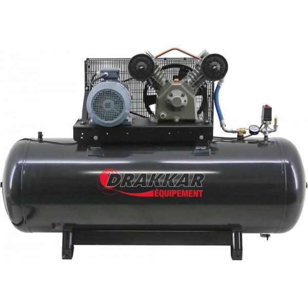 Compressor de correia fixa 500L 10CV cabeça em V 400V