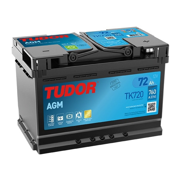 BATERIA 70 AH 12V AGM (760 EN) - + 278x175x190