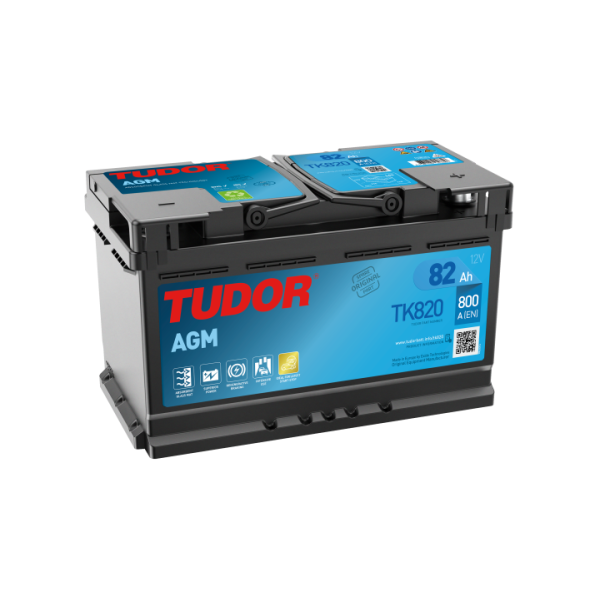 BATERIA 82 AH 12V AGM (800 EN) - + 315x175x190