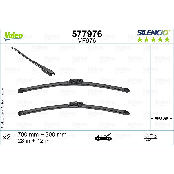 VALEO Escova do limpa-vidros SILENCIO FLAT BLADE SET VF976