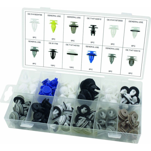 Clips de fixação em PVC - para painel de porta BMW Mini - conjunto de 92 peças