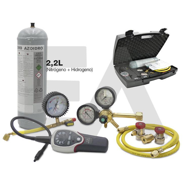 Kit de pressurização de circuitos com Nitrogénio + Hidrogénio 2,2L