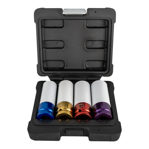 KIT DE 4 CHAVES IMPACTO DE 1/2" PARA RODAS