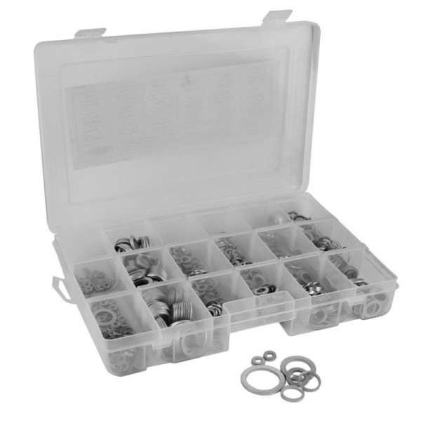 CAIXA DE ANILHAS 18 ALUMÍNIO 900 PEÇAS