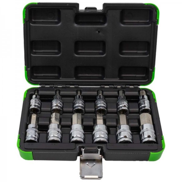 CONJUNTO DE 12 PEÇAS PONTA HEXAGONAL DE 1/2"