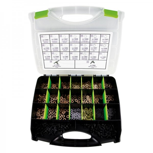 CAIXA DE ANILHAS DE COBRE PARA INJETORES 551 PCS